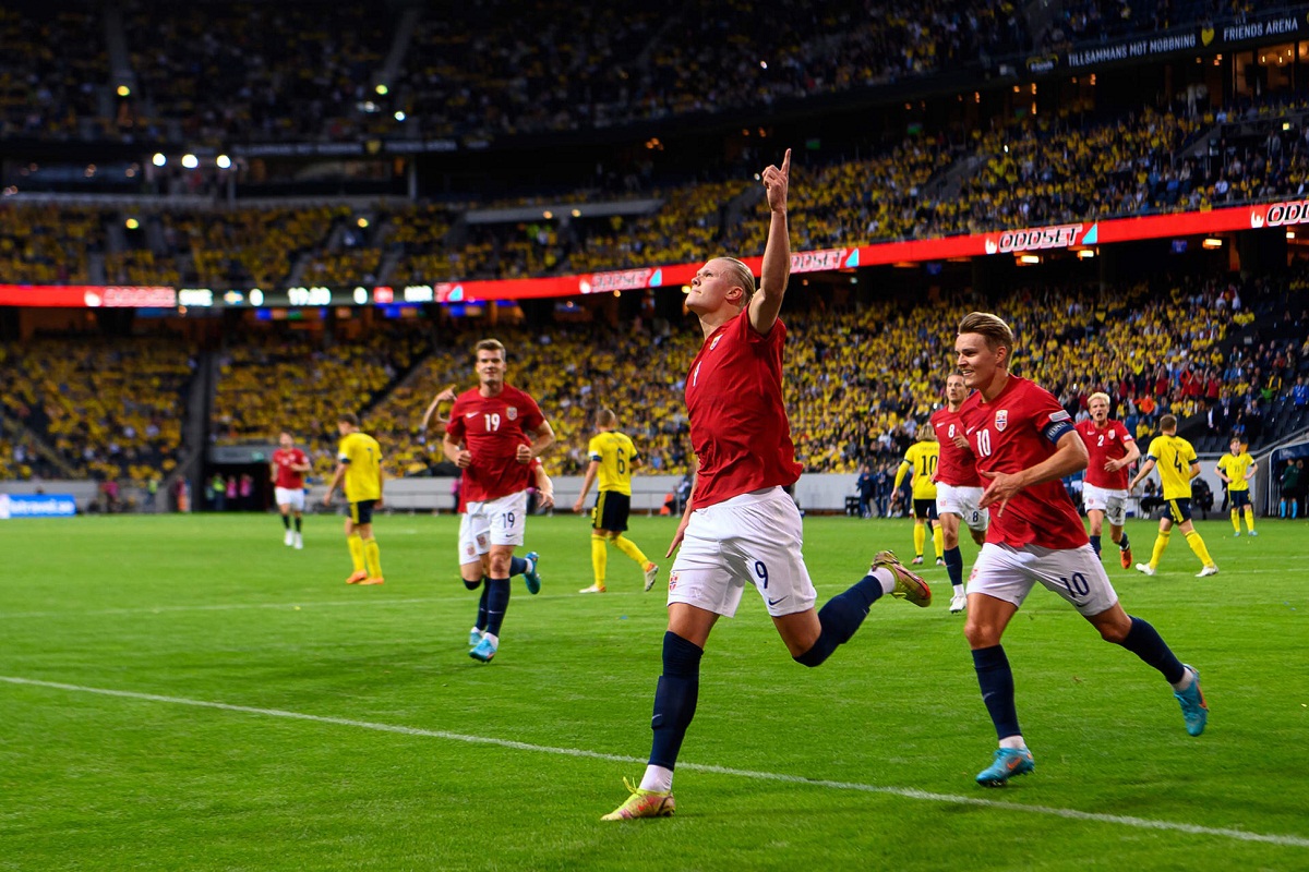 نتیجه بازی سوئد و نروژ| پیروزی نروژ با درخشش هالند