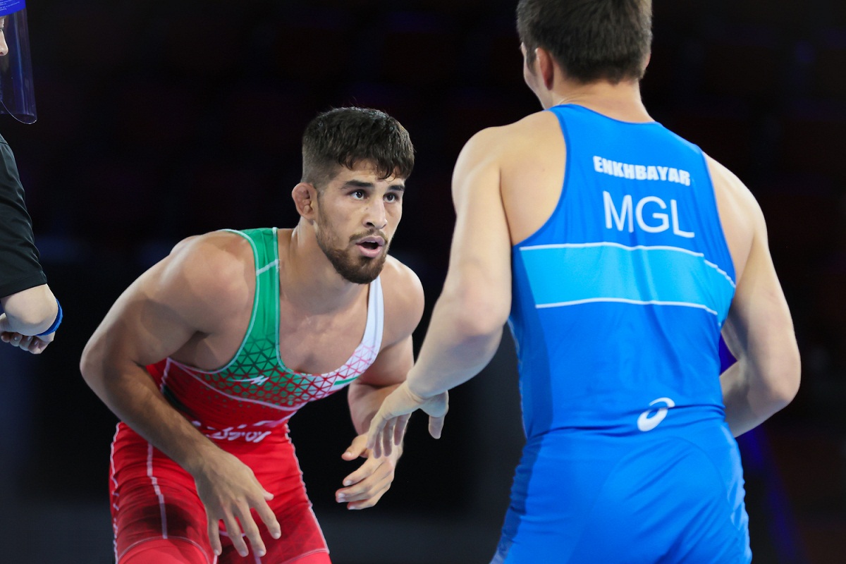 فیلم کامل| مسابقه یونس امامی با حریفی از استونی در دور دوم مسابقات کشتی آزاد قهرمانی جهان 2022