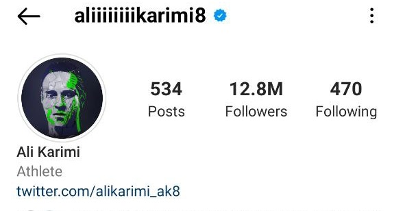 عکس| علی کریمی با موج سواری روی خون مهسا امینی به 13 میلیون فالوور اینستاگرام رسید