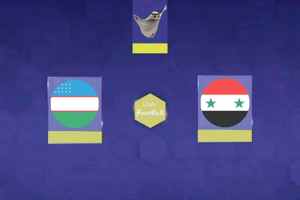 پخش زنده بازی ازبکستان و سوریه امشب شنبه 23 دی 1402