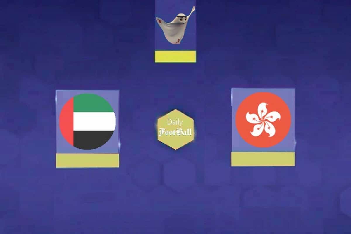 پخش زنده بازی امارات و هنگ کنگ امشب یکشنبه 24 دی 1402