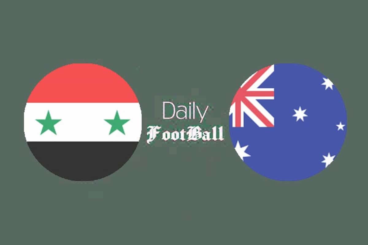 پخش زنده بازی سوریه و استرالیا امروز پنجشنبه 28 دی 1402