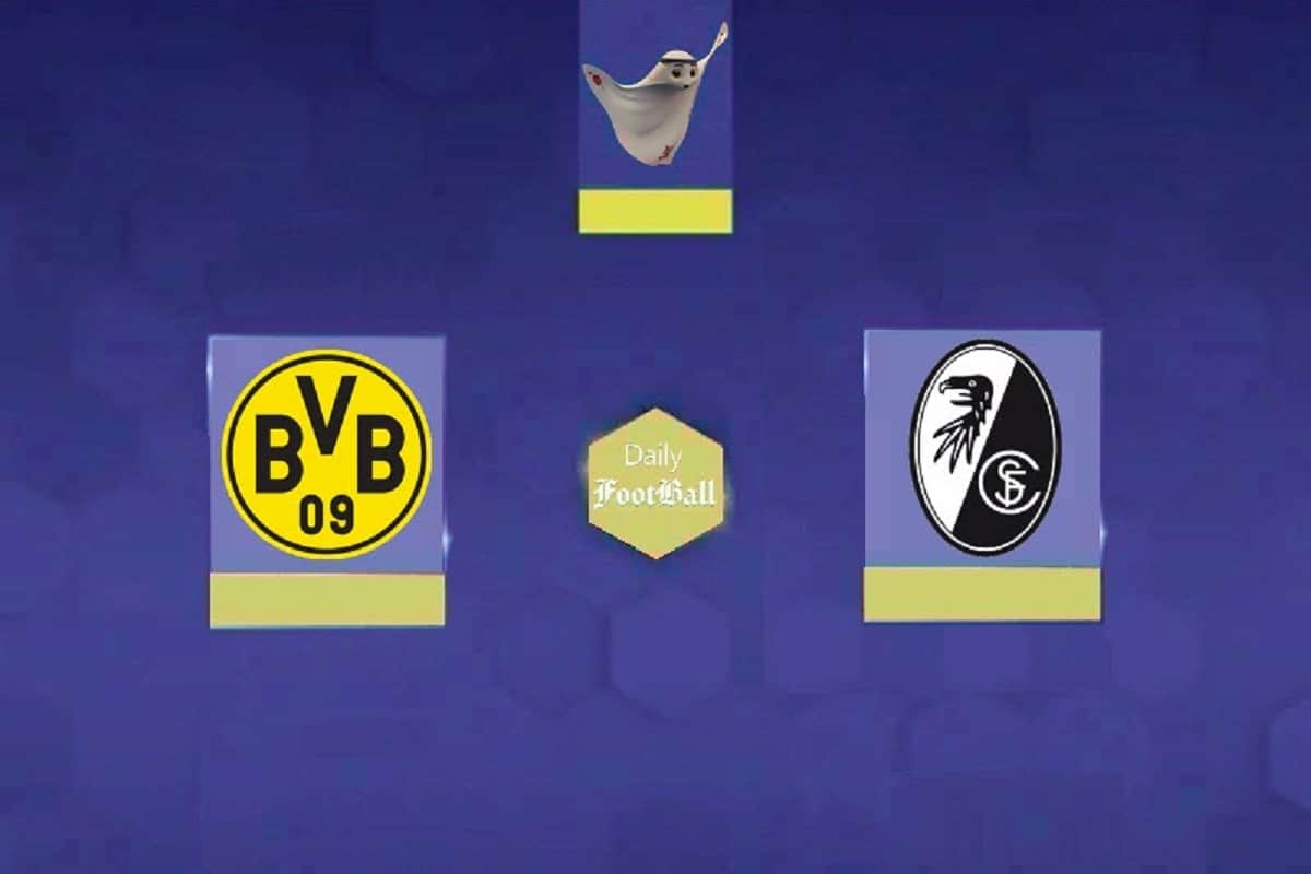 پخش زنده بازی دورتموند و فرایبورگ امشب جمعه 20 بهمن 1402