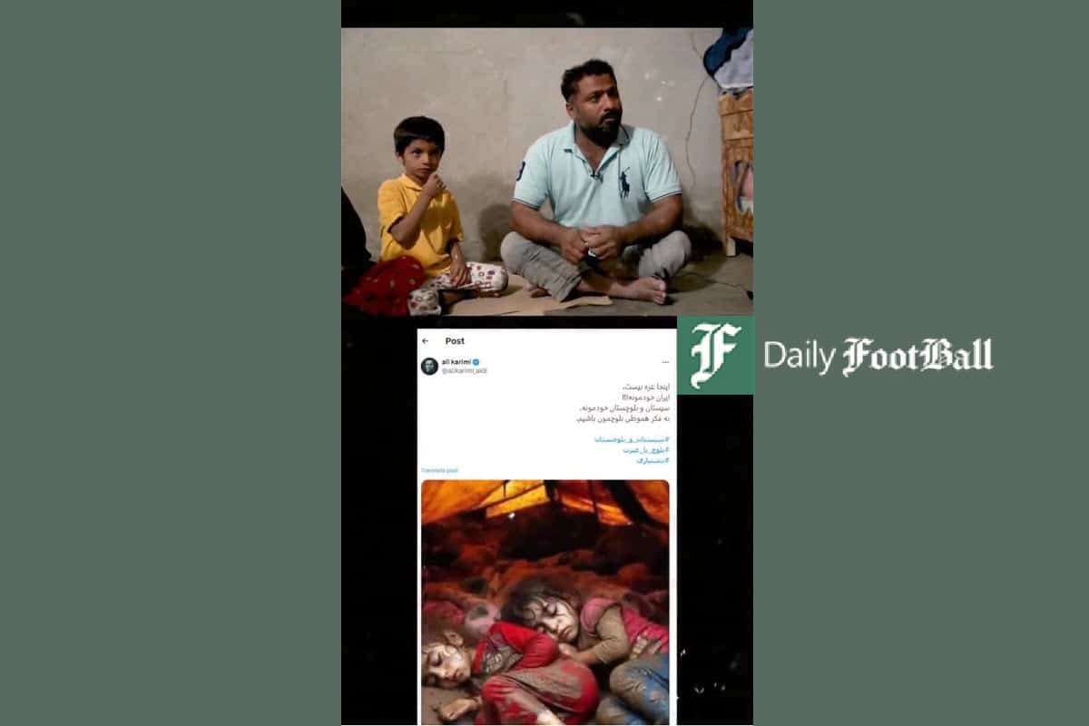 فیلم| تو دهنی هموطن سیستان و بلوچستانی به علی کریمی و سلبریتی ها