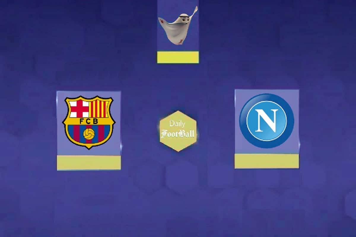 پخش زنده بازی بارسلونا و ناپولی امشب سه شنبه 22 اسفند 1402