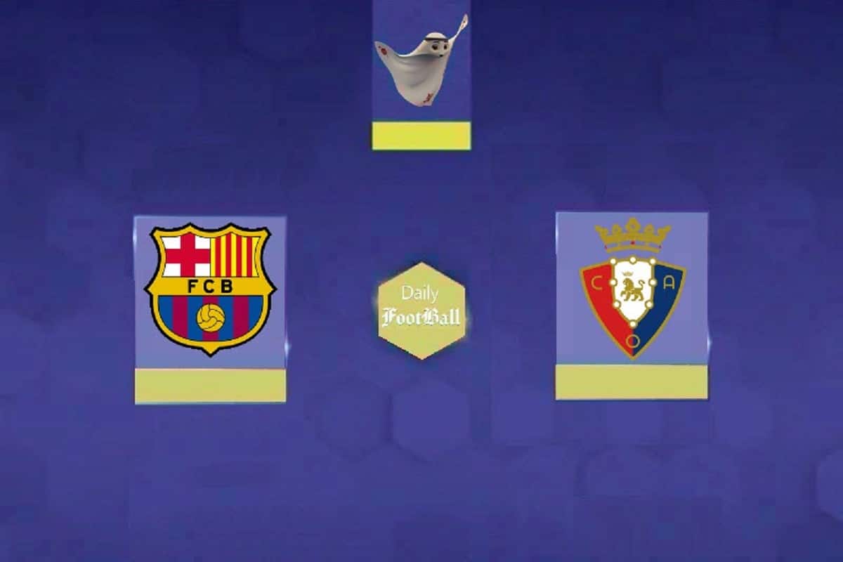 پخش زنده بازی بارسلونا و اوساسونا امشب سه شنبه 12 اردیبهشت 1402