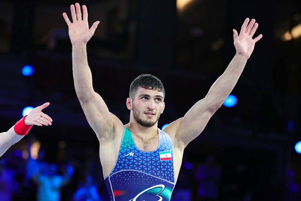 فیلم| مسابقه محمد نخودی با احمد عثمانوف حریف روس در مسابقات کشتی آزاد قهرمانی جهان 2023