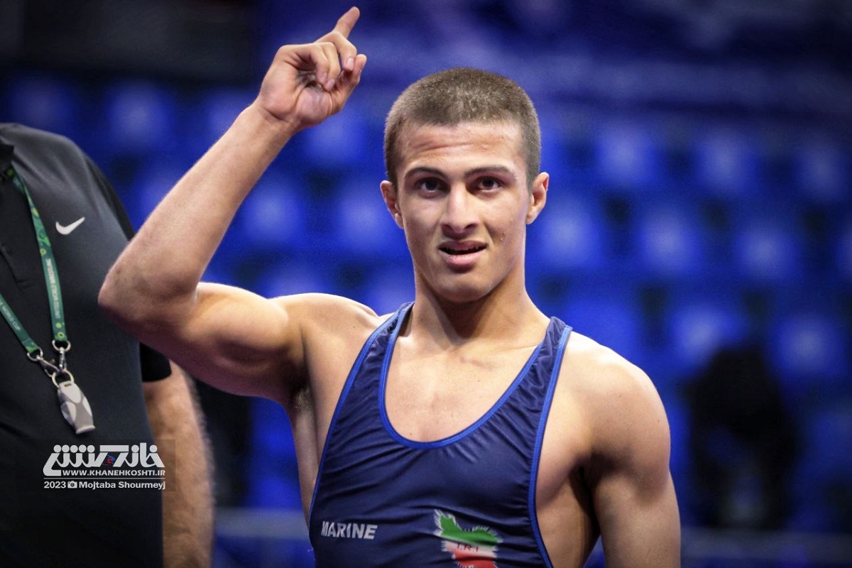 فیلم| مسابقه میلاد والی زاده با آباکاروف حریف آلبانیایی در مسابقات کشتی آزاد قهرمانی جهان 2023
