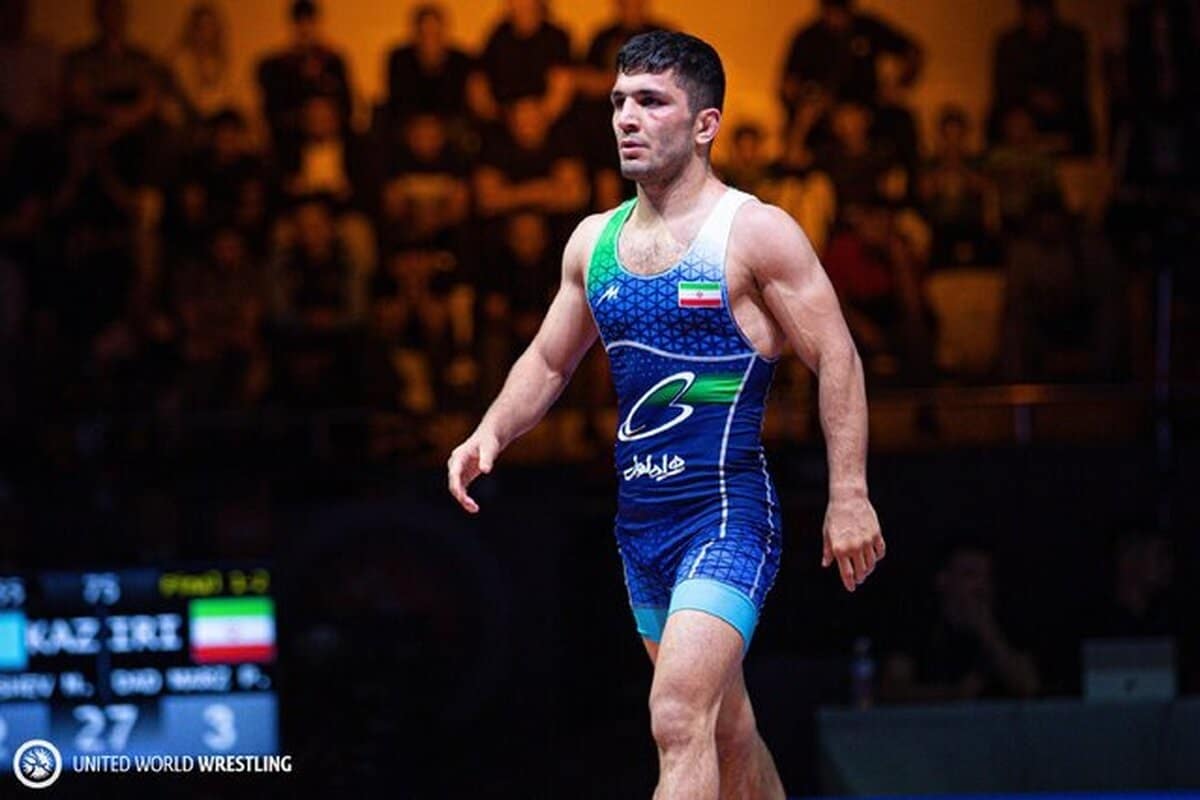 فیلم| مسابقه پویا دادمرز با عزیزلی حریف آذربایجانی در مسابقات کشتی فرنگی قهرمانی جهان 2023