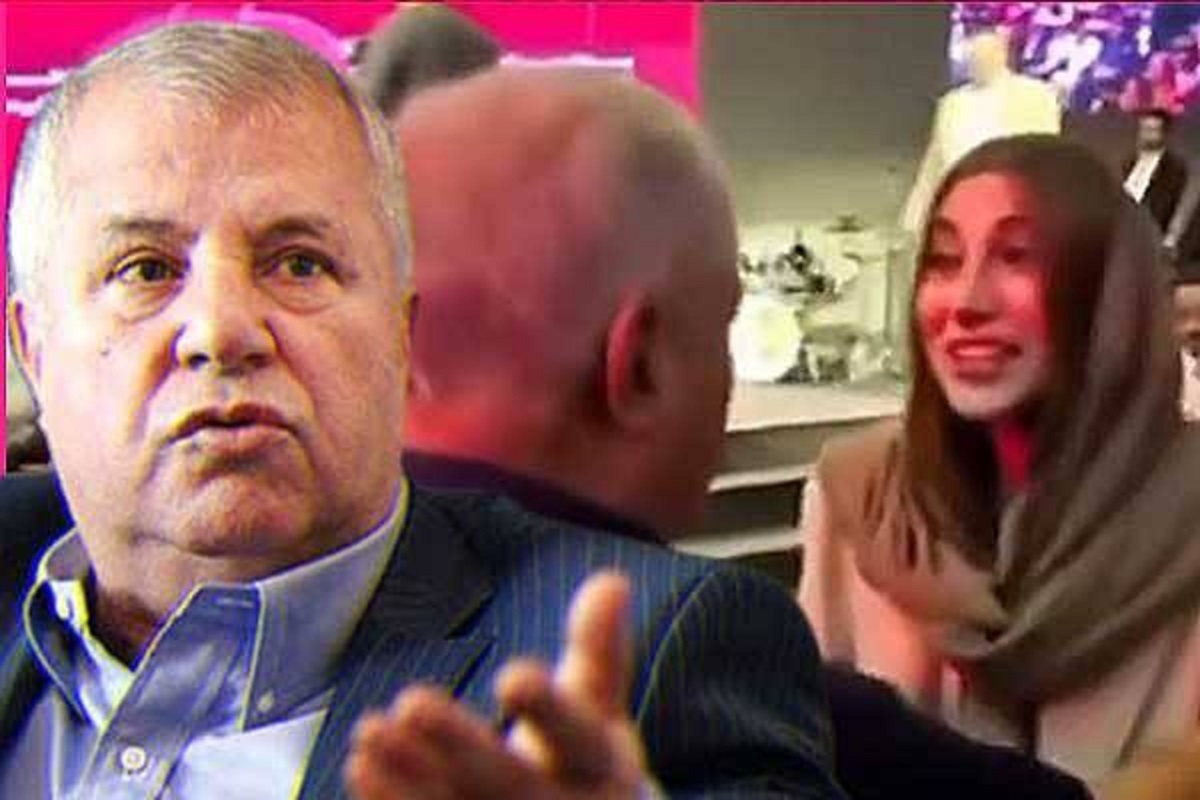 واکنش علی پروین به بغل کردن ناهید کیانی در جشن پرسپولیس