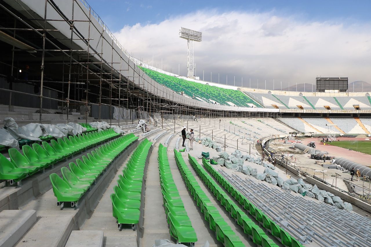 آخرین وضعیت آماده سازی ورزشگاه آزادی