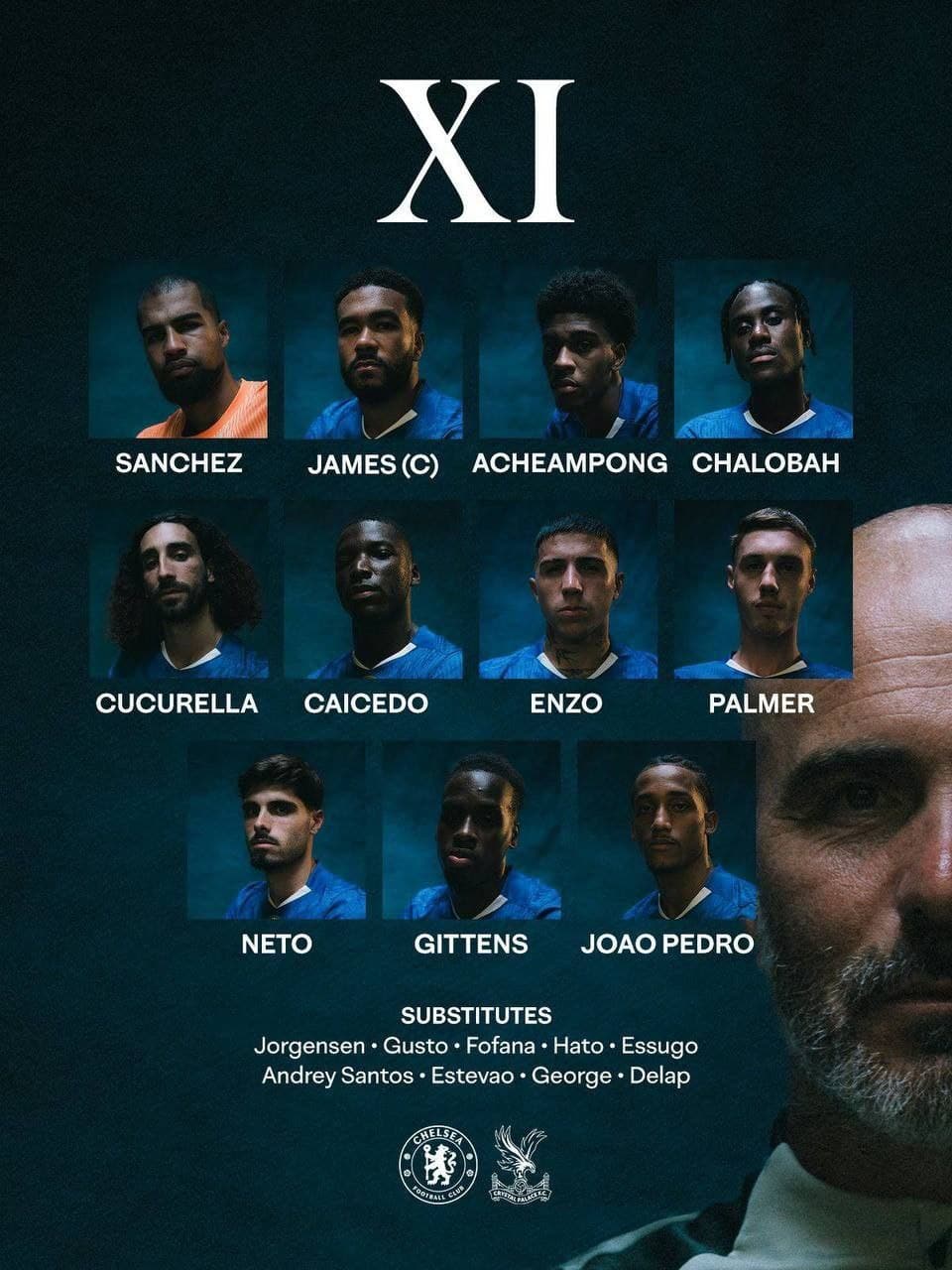 ترکیب چلسی مقابل کریستال پالاس برای بازی امروز 26 مرداد 1404