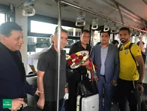 'دیدار سرمربی تیم ملی و کمالوند در فرودگاه'