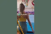 عکس| برهنگی و بدن نمایی عضو تیم ملی ژیمناستیک