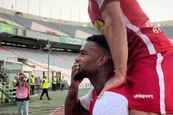فیلم| خوشحالی بعد از گل یورگن لوکادیا با زنان هوادار پرسپولیس در جایگاه بانوان