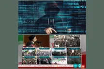 'عکس| هک شدن شبکه خبر هنگام سخنرانی رئیسی در راهپیمایی 22 بهمن 1401'