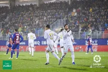 'نتیجه بازی رئال مادرید و ایبار/ پیروزی کهکشانی ها با دبل بنزما'