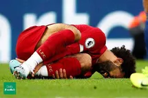 'مصدومیت محمد صلاح در بازی لیورپول و لسترسیتی'