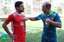 'عکس/ شجاع خلیل زاده دروازه بان شد!'