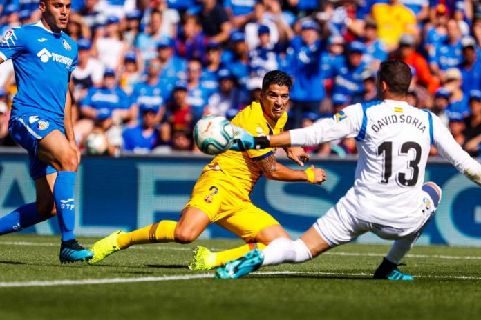 Image result for ‫بازی بارسلون و ختافه‬‎