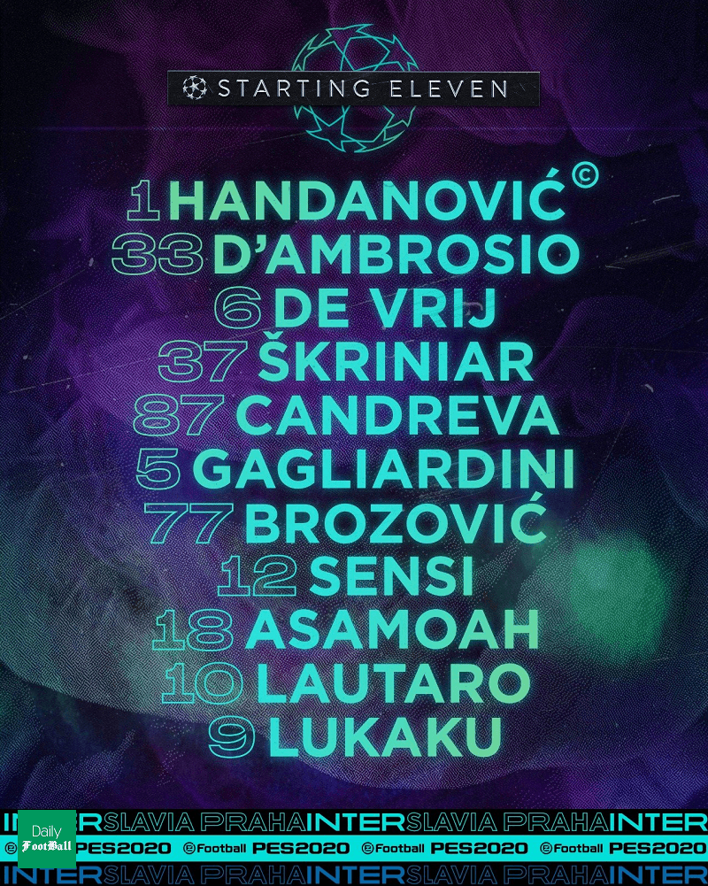 ترکیب اصلی اینتر مقابل اسلاویا پراگ اعلام شد