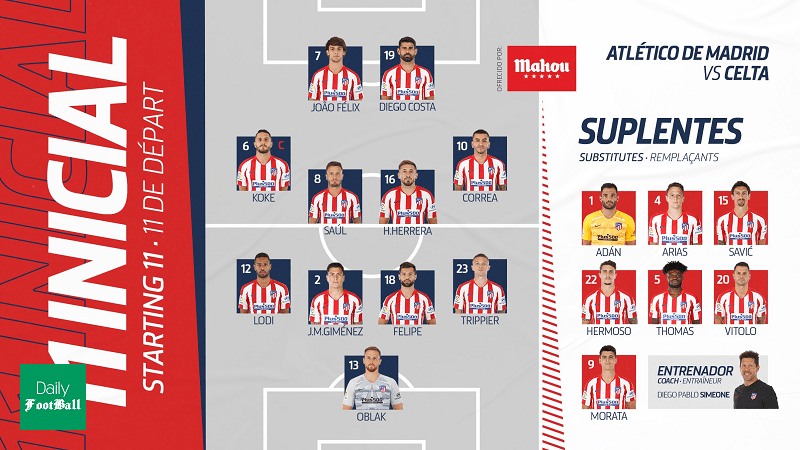 ترکیب اصلی اتلتیکو و سلتاویگو مشخص شد