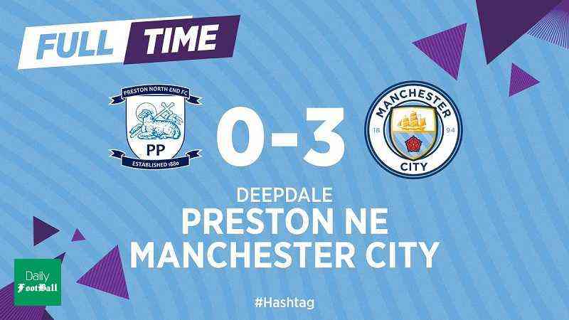 نتیجه بازی منچسترسیتی و پرستون/ صعود آسان شاگردان گواردیولا