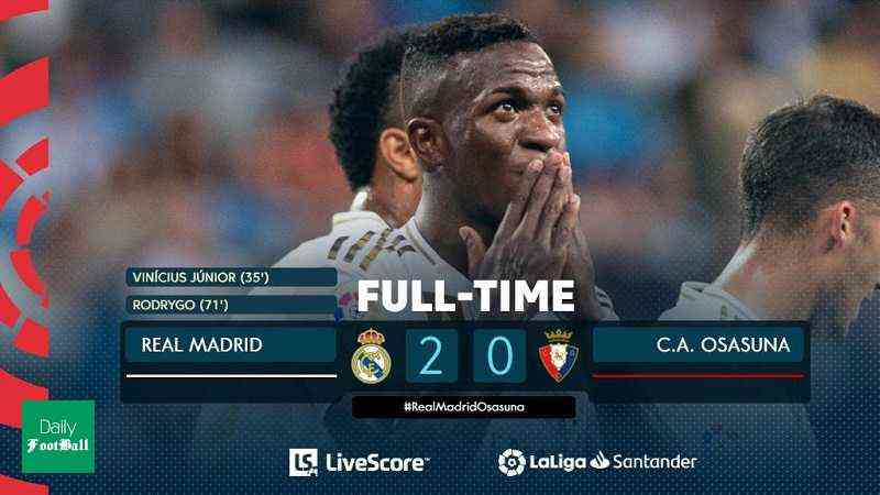 نتیجه بازی رئال مادرید و اوساسونا | صدرنشینی رئال در لالیگا