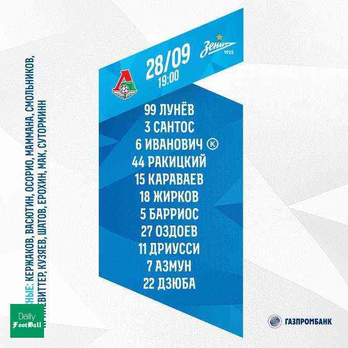 سردار آزمون در ترکیب زنیت مقابل لوکوموتیو