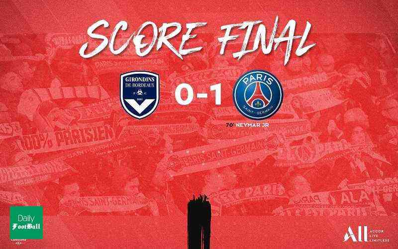 نتیجه بازی پاری سن ژرمن و بوردو | پیروزی پاریس با گلزنی نیمار