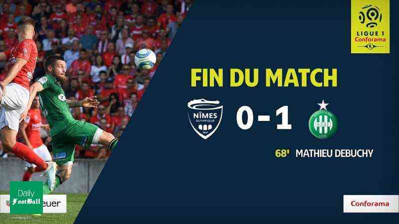 پیروزی سن اتین مقابل نیم در هفته هشتم لوشامپیونه