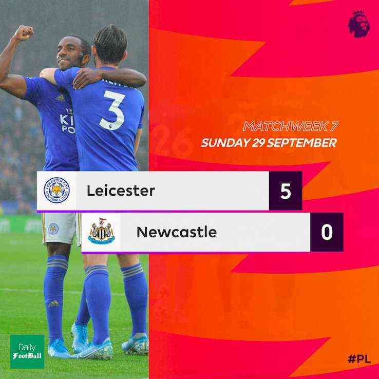 پیروزی پرگل لسترسیتی مقابل نیوکاسل