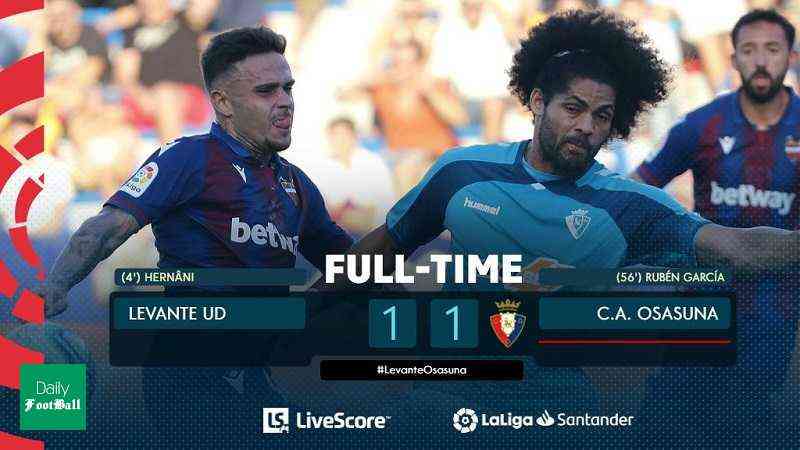 توقف خانگی لوانته مقابل اوساسونا