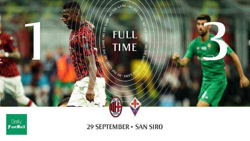 نتیجه بازی میلان و فیورنتینا/ سومین شکست متوالی میلان