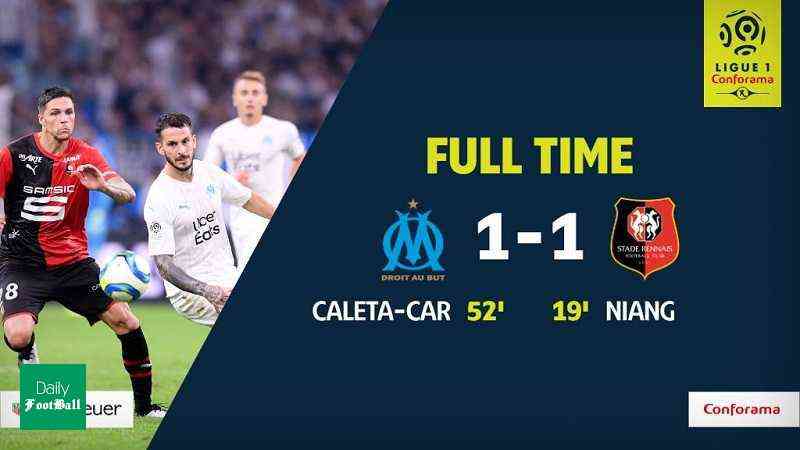 نتیجه بازی مارسی و رن/ توقف خانگی مارسی