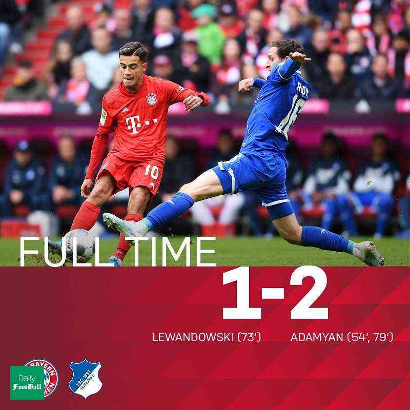 نتیجه بازی بایرن مونیخ و هوفنهایم/ شکست خانگی بایرن پس از فتح لندن!