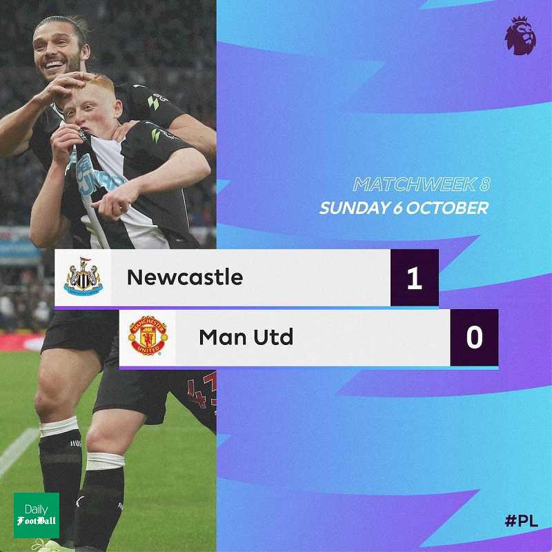 نتیجه بازی منچستریونایتد و نیوکاسل/ شکست منچستر در خانه نیوکاسل