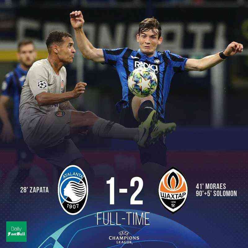 نتیجه بازی آتالانتا و شاختار دونتسک/ شوک شاختار به ایتالیایی‌ها