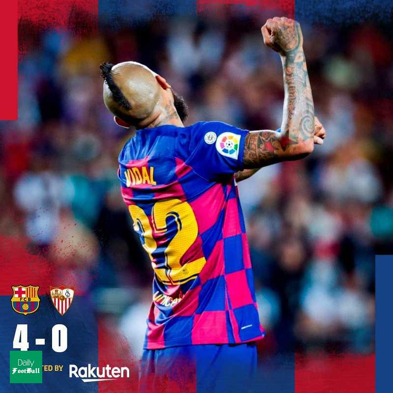 نتیجه بازی بارسلونا و سویا/ برد پرگل بارسا