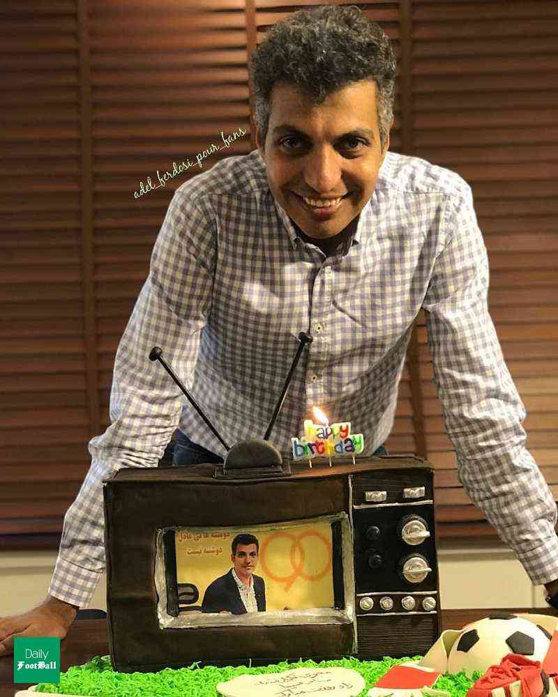 عکس/ کیک تولد 45 سالگی عادل فردوسی پور با طرحی خاص