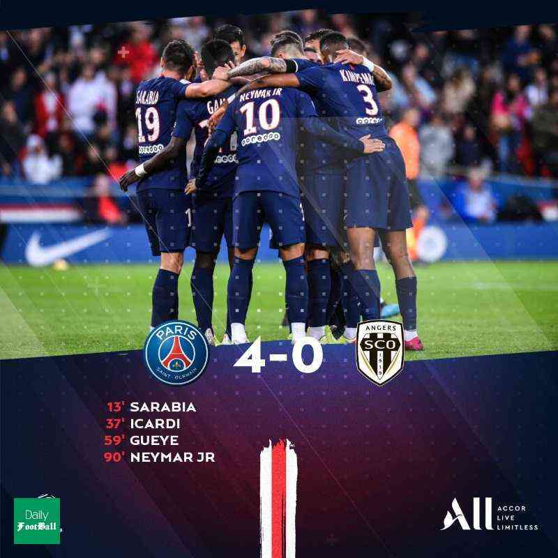 نتیجه بازی پاری سن ژرمن و آنژه/ پیروزی پرگل پاری سن ژرمن