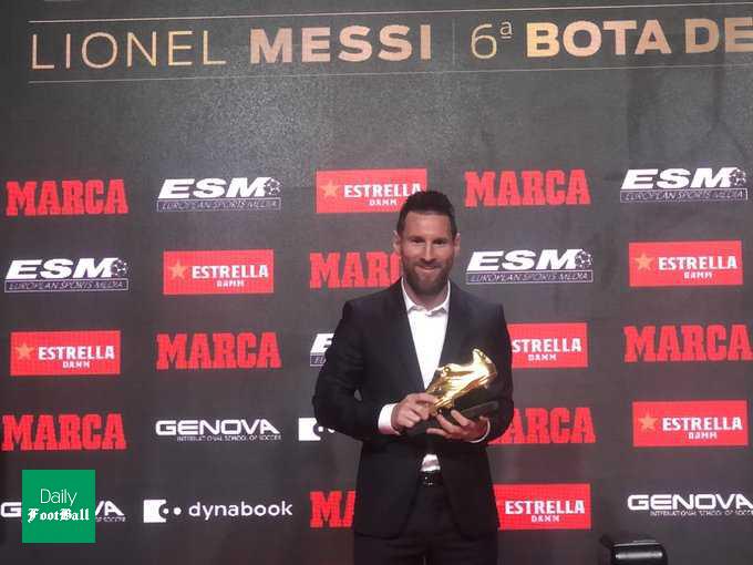 "کفش طلای 2019" ششمین کفش طلای لیونل مسی