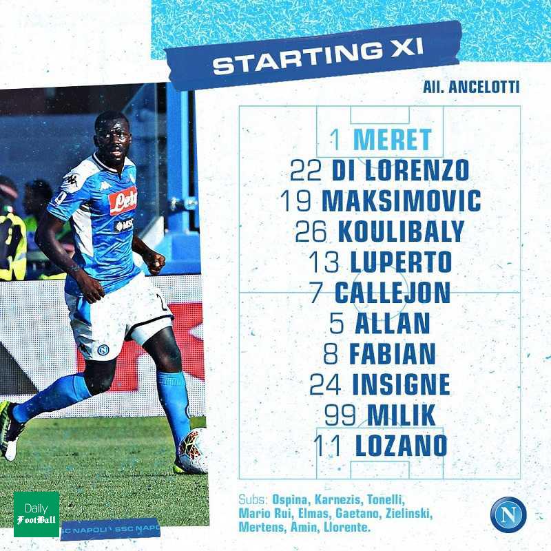 ترکیب ناپولی مقابل آتالنتا