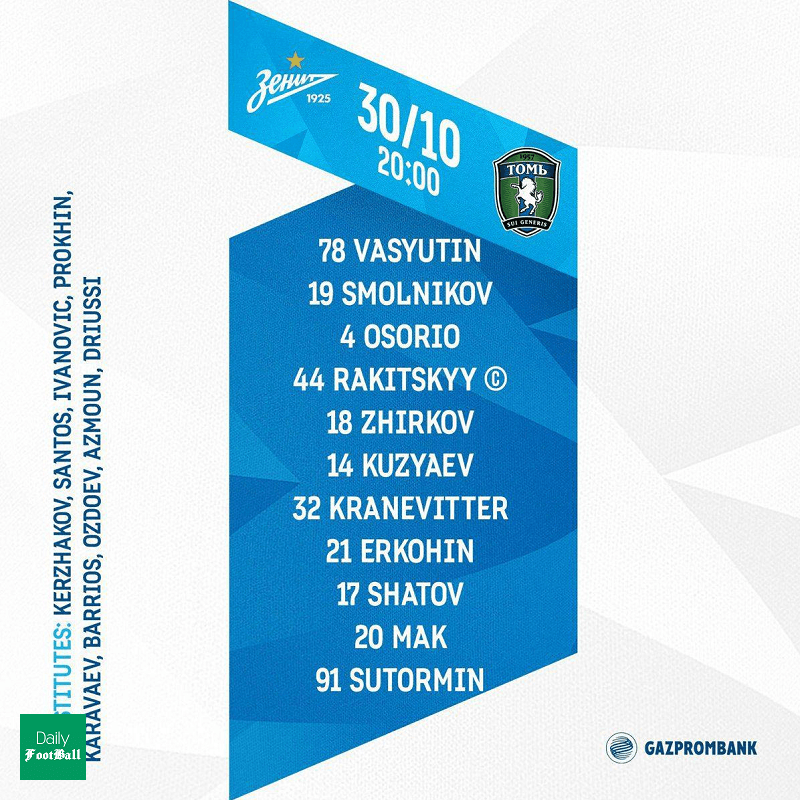 ترکیب زنیت مقابل تام تومسک/ نیمکت نشینی سردار آزمون