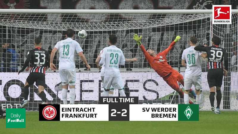 تساوی آینتراخت فرانکفورت و وردربرمن در هفته هفتم بوندس لیگا