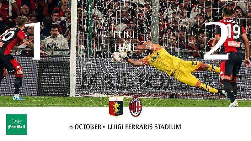 نتیجه بازی میلان و جنوا/ برتری میلان در جدال 9 نفره!