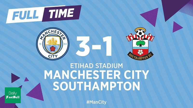 نتیجه بازی منچسترسیتی و ساوتهمپتون/ صعود شاگردان گواردیولا