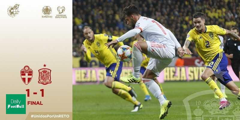 نتیجه بازی اسپانیا و سوئد/ صعود سخت اسپانیا به یورو 2020