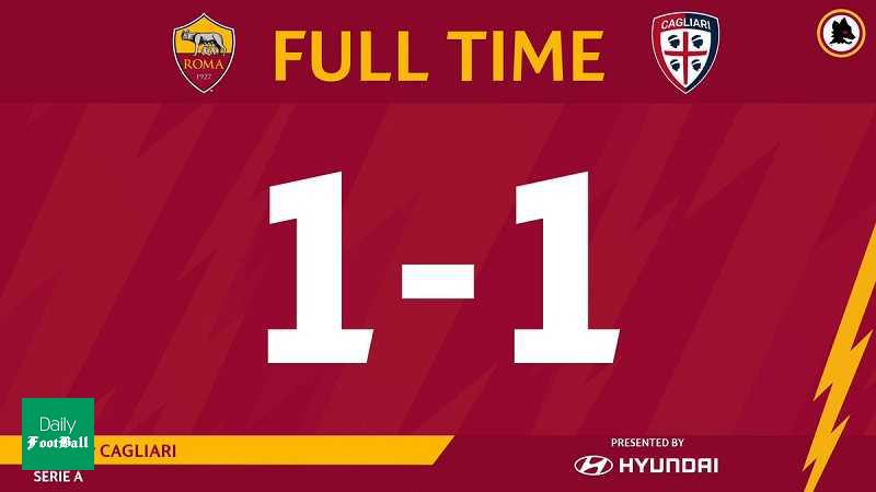 نتیجه بازی رم و کالیاری/ توقف خانگی رم مقابل کالیاری