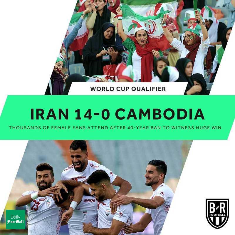 نتیجه بازی ایران و کامبوج در انتخابی جام جهانی 2022